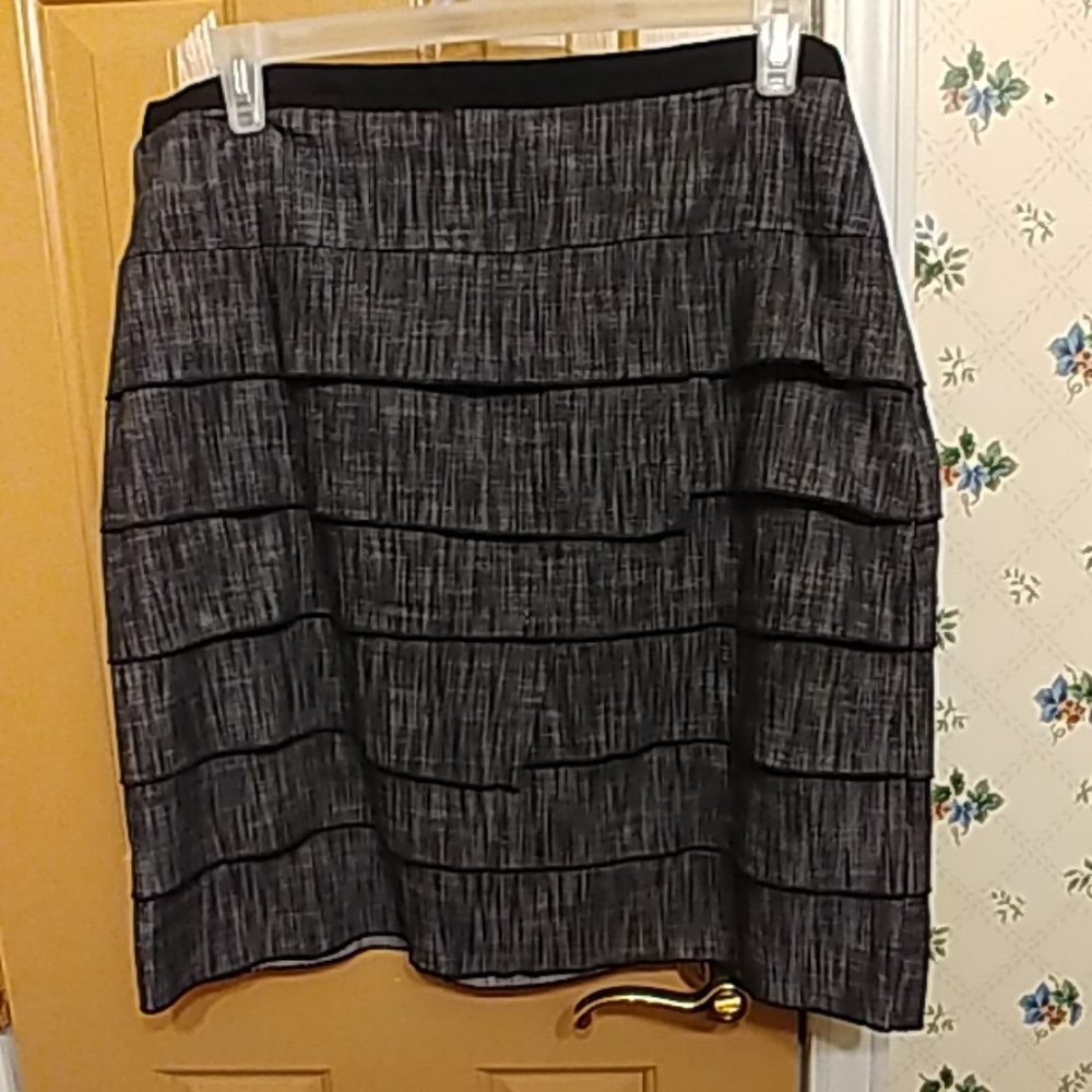 New Direction black layered skirt